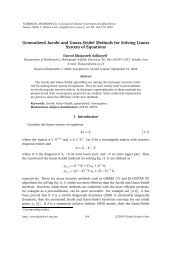 Generalized Jacobi and Gauss-Seidel Methods for Solving Linear ...