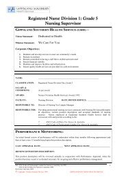 Registered Nurse Division 1: Grade 5 Nursing ... - GHA Central