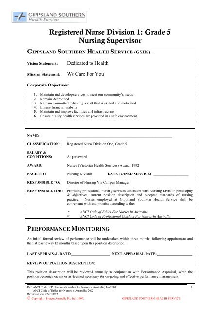Registered Nurse, Number 1