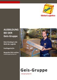 Infobroschüre - Geis Group