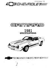1981 Chevrolet Camaro - GM Heritage Center