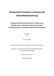 Strukturierte Produkte im Kontext der Gesamtbanksteuerung