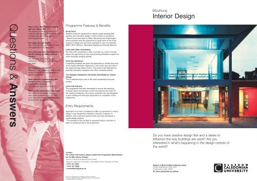 A4 BNE INTERIOR DESIGN.lft - Glasgow Caledonian University