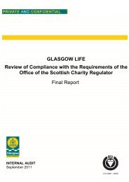 Published Internal Audit Report- Compliance with ... - Glasgow Life