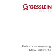 Gebrauchsanweisung F3/S3 und F4/S4