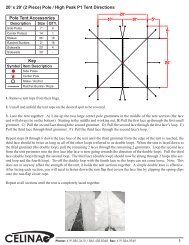 X 20' 2 PC Peak Pole Tent Directions