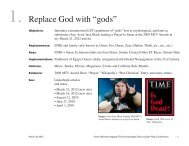 1. Replace God with “gods” - God's e-book