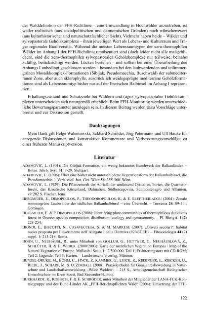 Xero-thermophile Laubwälder und beweidete Gehölze der FFH ...