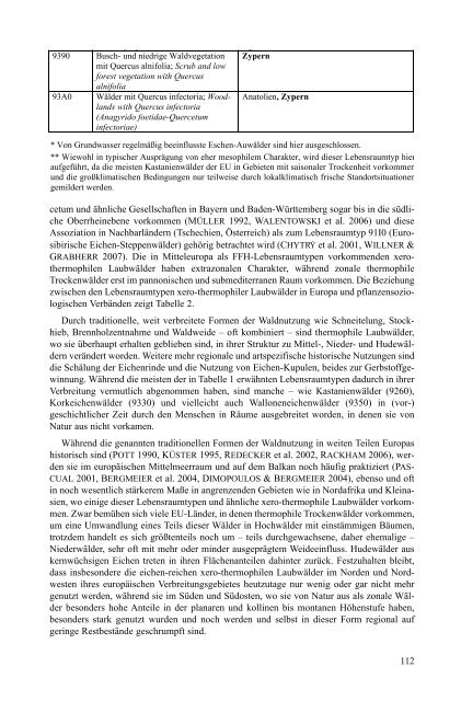 Xero-thermophile Laubwälder und beweidete Gehölze der FFH ...