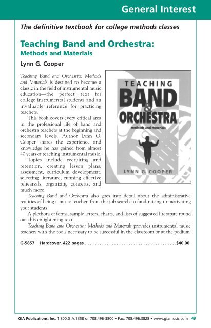GIA's 2006 Music Education Catalog (4.5 MB, 130 ... - GIA Publications