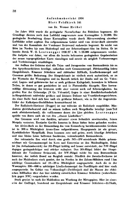 1954 - Geologische Bundesanstalt