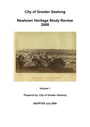 Newtown Heritage Study Review 2008 - City of Greater Geelong