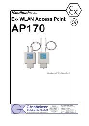 Handbuch für den Ex- WLAN Access Point AP170 - Goennheimer.de