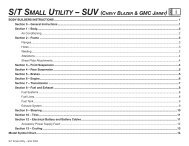 s/t small utility – suv (chevy blazer & gmc jimmy) - GM UPFITTER