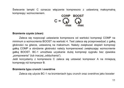 Instrukcja obsługi Boosting Compressor BC-1 - G LAB