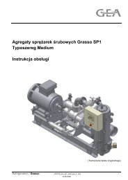 Agregaty sprężarek śrubowych Grasso SP1 - GEA Refrigeration ...