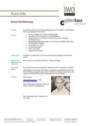 Kurs-Info - Gildenhaus Seminare