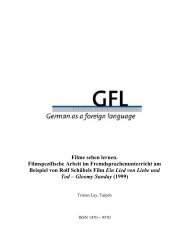 Filme sehen lernen. Filmspezifische Arbeit im ... - GFL-Journal