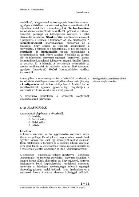 Menedzsment alapok