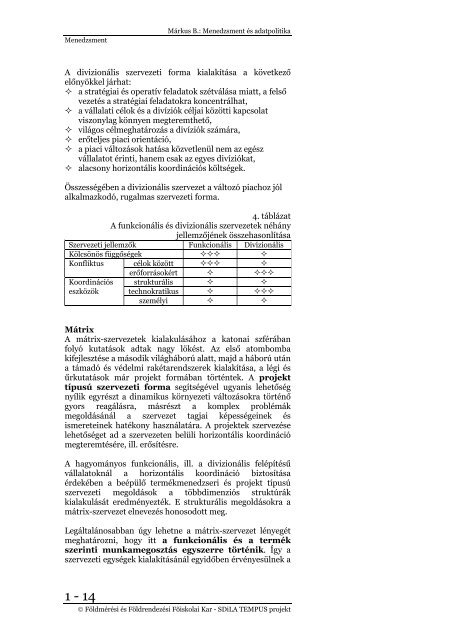 Menedzsment alapok
