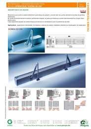 Compas limiteur d'ouverture - pour châssis oscillo-battant Unijet