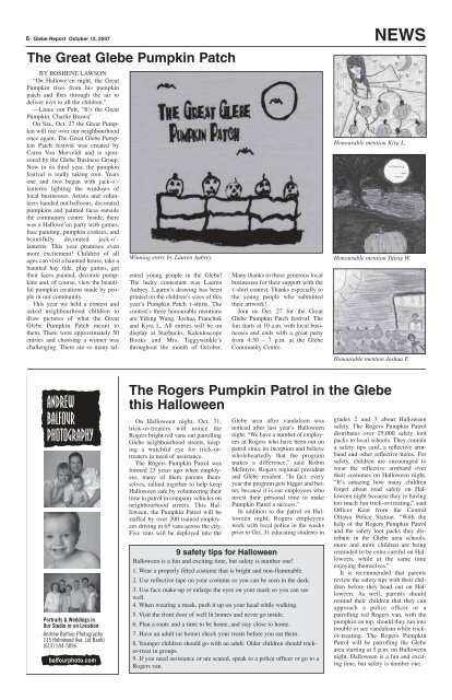 October, 2007 - Glebe Report