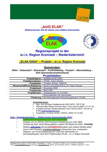 „kmG ELAK“ - Gföhl