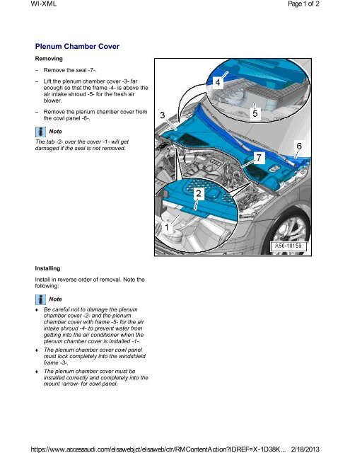 Plenum Chamber Cover - APR