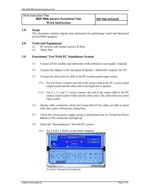 5 1 test sound