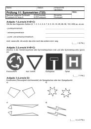 Prüfung 11: Symmetrien (725) - Gegenschatz.net