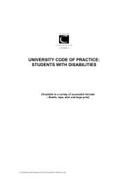 Students with disabilities - Glasgow Caledonian University