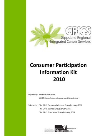 GRICS Consumer Participation Kit