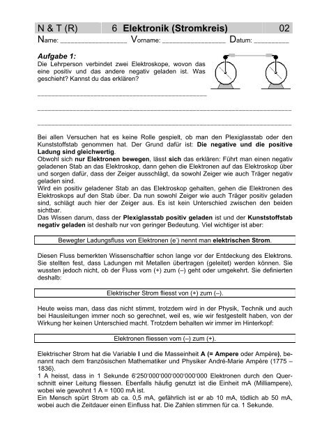 N & T (R) 6 Elektronik (Stromkreis) 01 - Gegenschatz.net