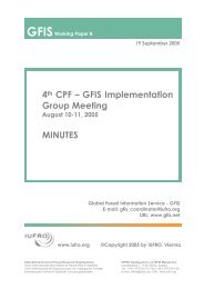 4th CPF - Global Forest Information Service