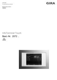 InfoTerminal Touch Best.-Nr. 2072 .. - Gira