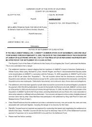 Notice of Settlement of Class Action - Gilardi & Co, LLC