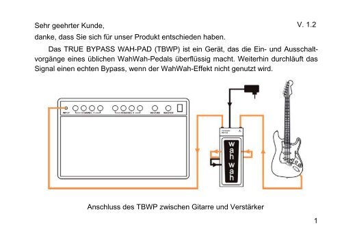 True Bypass Wah-Pad - G LAB