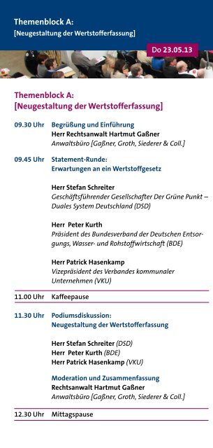 Programm und Anmeldung - GGSC Seminare