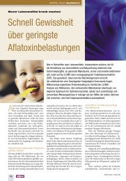 Schnell Gewissheit über geringste Aflatoxinbelastungen