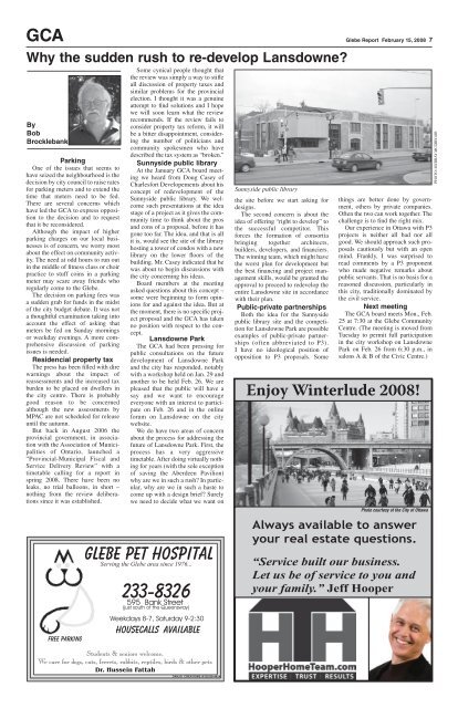 February, 2008 - Glebe Report