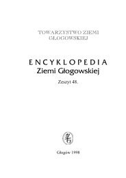 ENCYKLOPEDIA ZIEMI G£OGOWSKIEJ - Zeszyt 48. - Głogów
