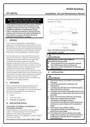 Installation guides - GE Lighting