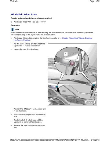 Windshield Wiper Arms - APR