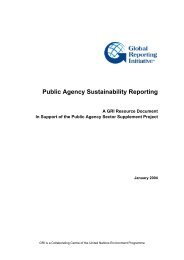 Public Agency Sustainability Reporting - Responsabilidad Social ...