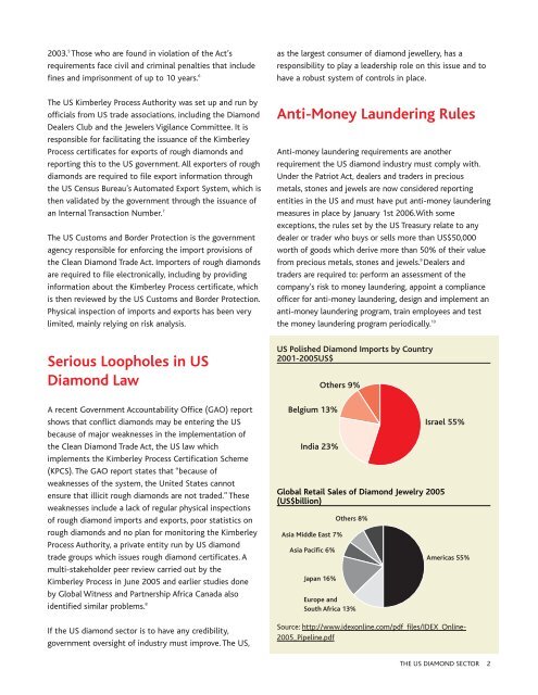 The US Diamond Sector - Global Witness