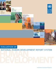 Evaluation of National Human Development Report System
