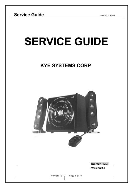 SW-V2.1 1255 service manual.pdf - Genius