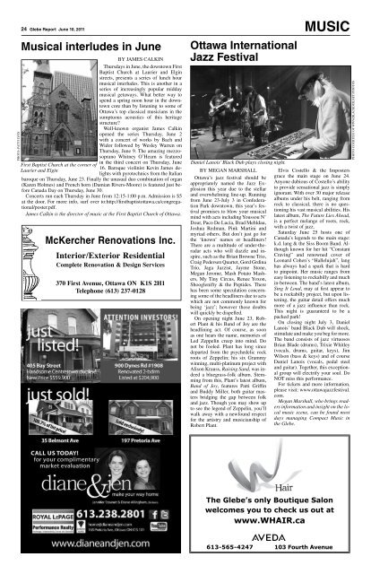 June 10, 2011 - Glebe Report