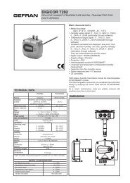 DIGICOR T292 - gefran.cz