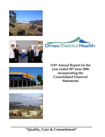 Omeo District Health Annual Report 2005/06